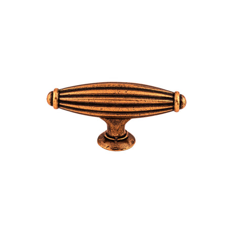 Top Knobs M227 Tuscany 2 5/8" Length Bar Knob Old English Copper
