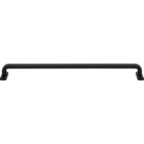Top Knobs TK3167BLK Harrison 12" Center to Center Bar Pull Flat Black