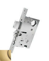 Baldwin G6085060LRLS satin brass and brown mortise lock