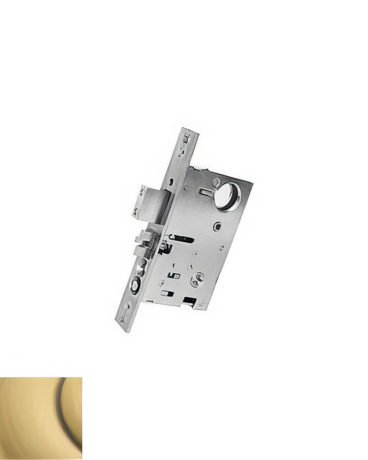 Baldwin G6310060RRLS satin brass and brown storeroom mortise lock