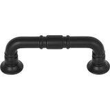 Top Knobs TK1001BLK Kent 3" Center to Center Bar Pull Flat Black