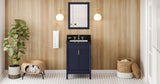 Jeffrey Alexander Theodora 24" Hale Blue Single Sink Bathroom Vanity with Black Granite Top - 8 in. Widespread Faucet Top product image 6