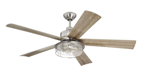 Craftmade GAR56BNK5 56" Garrick Ceiling Fan in Brushed Polished Nickel