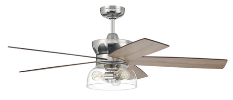 Craftmade GBN52PLN5 52" Gibson Ceiling Fan in Polished Nickel
