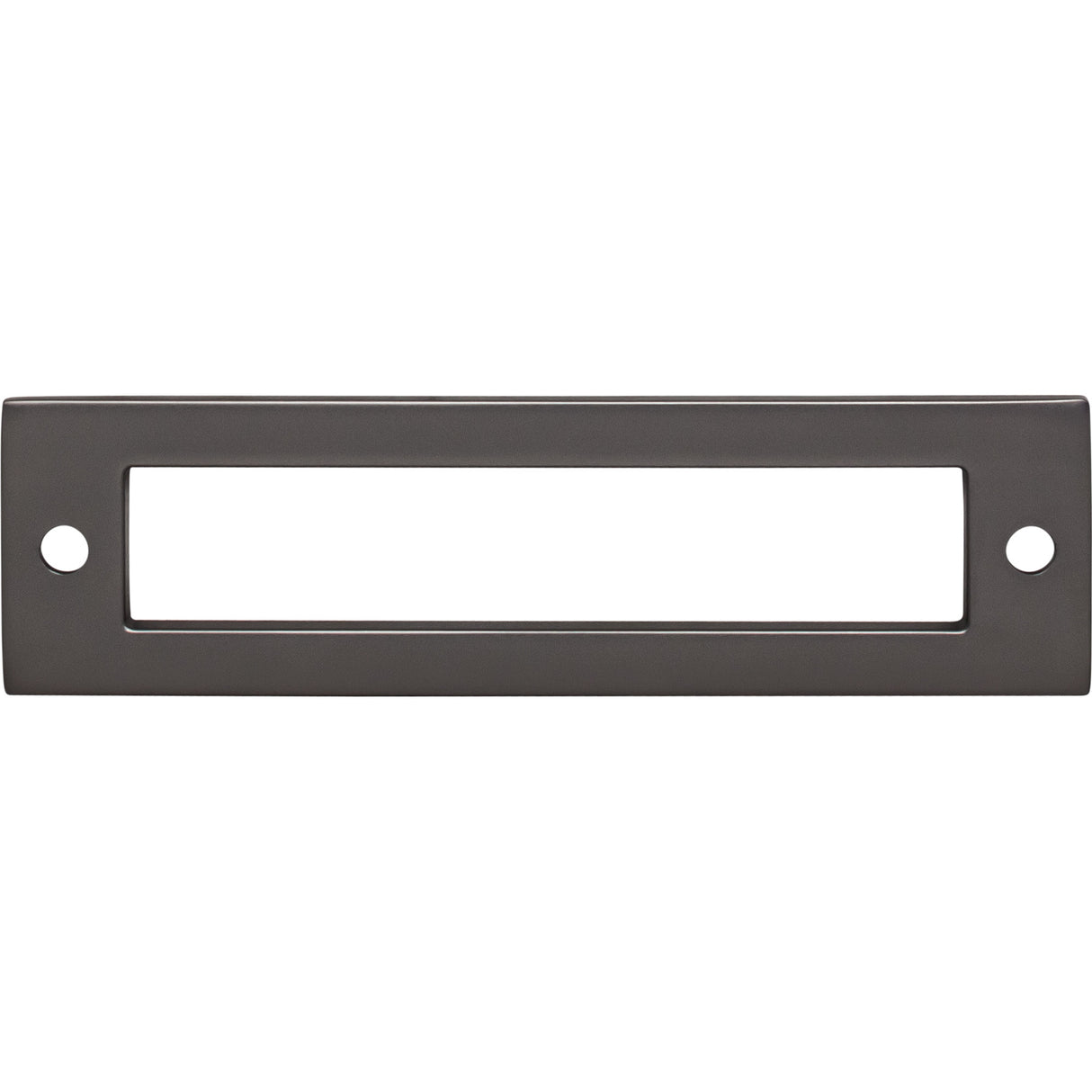 Top Knobs TK924AG Hollin 3 3/4" Center to Center Pull Backplate Ash Gray