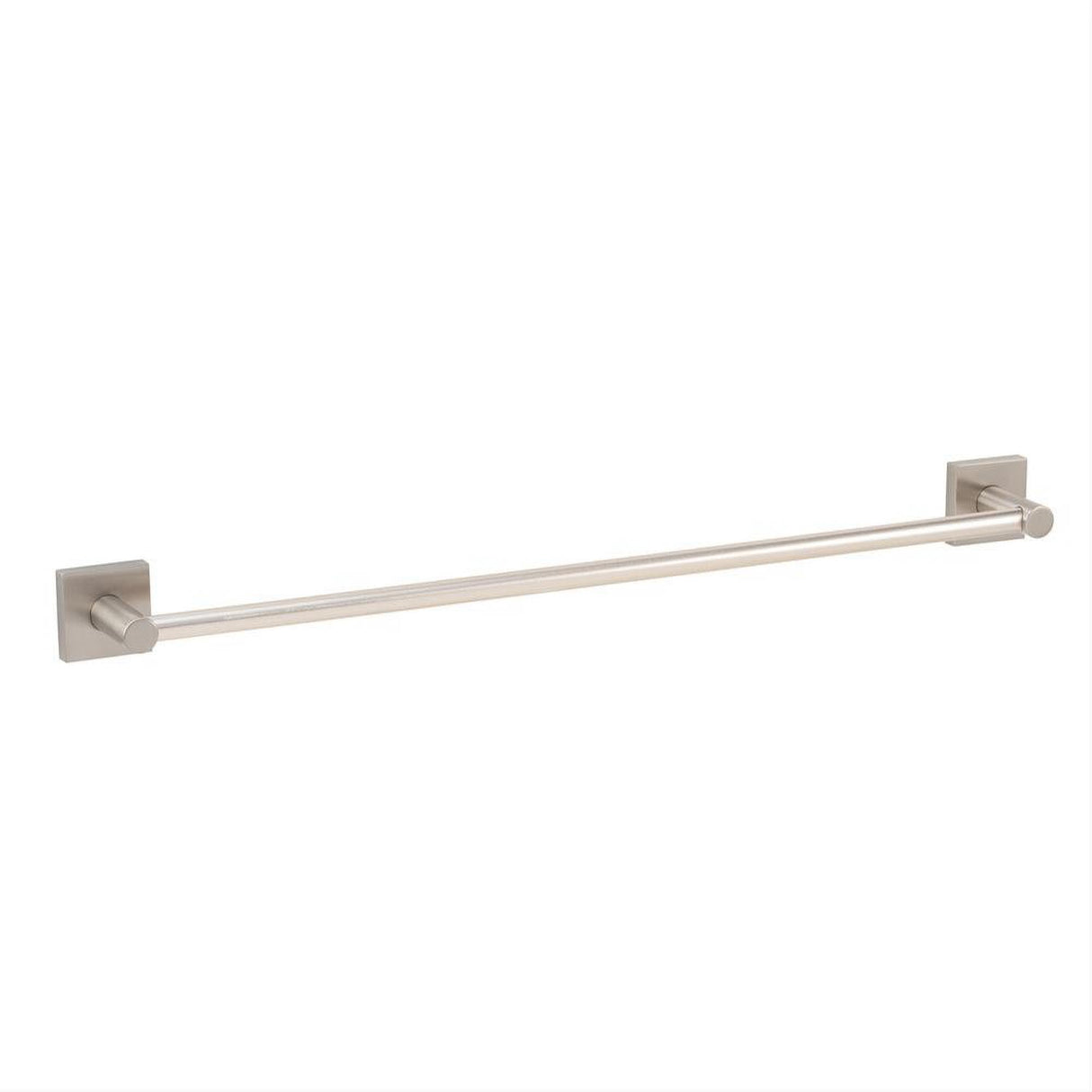 GEO GBA-EM2458-SN 24" x 5/8" Modern Towel Bar with 2" x 2" Base Satin Nickel