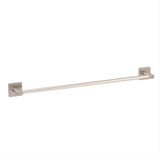 GEO GBA-EM2458-SN 24" x 5/8" Modern Towel Bar with 2" x 2" Base Satin Nickel