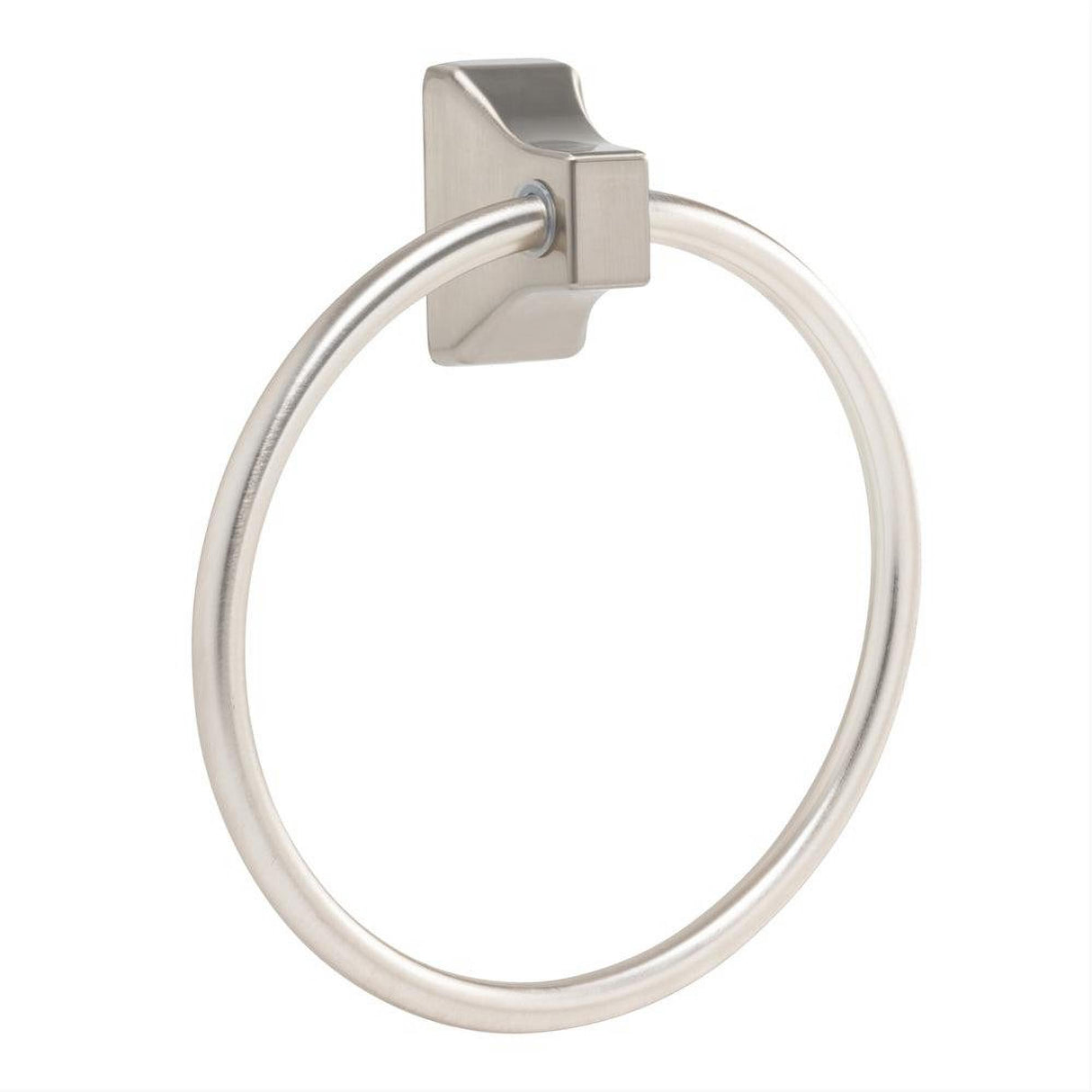 GEO GBA-OLMTR-SN 6" Traditional Metal Towel Ring Satin Nickel
