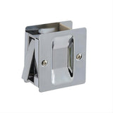 GEO GBH-SDPS-PC 1-3/4" x 2-1/4" Passage Sliding Door Lock Polished Chrome
