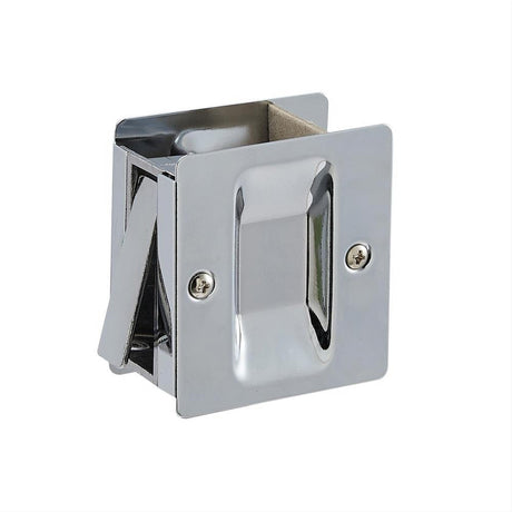 GEO GBH-SDPS-PC 1-3/4" x 2-1/4" Passage Sliding Door Lock Polished Chrome