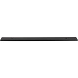 Top Knobs TK3287BLK Radcliffe 12" Center to Center Pull Backplate Flat Black