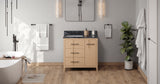 Jeffrey Alexander Katara 36" Natural Oak Single Sink Bathroom Vanity with Grey Marble Top - 8 in. Widespread Faucet Top product image 6