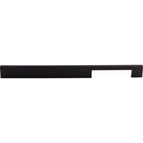 Top Knobs TK25BLK Linear 12" Center to Center Bar Pull Flat Black