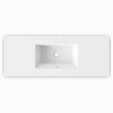 Jeffrey Alexander Tempest 48" Dark Walnut Single Sink Bathroom Vanity with White Resin Top - Single-Hole Faucet Top - VKTEM48DWRE product image 5