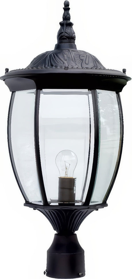 Dabmar Lighting GM102-L9-40K-B black outdoor post light fixture