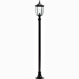 Dabmar Lighting GM1021-L6-30K-B black post light & pole