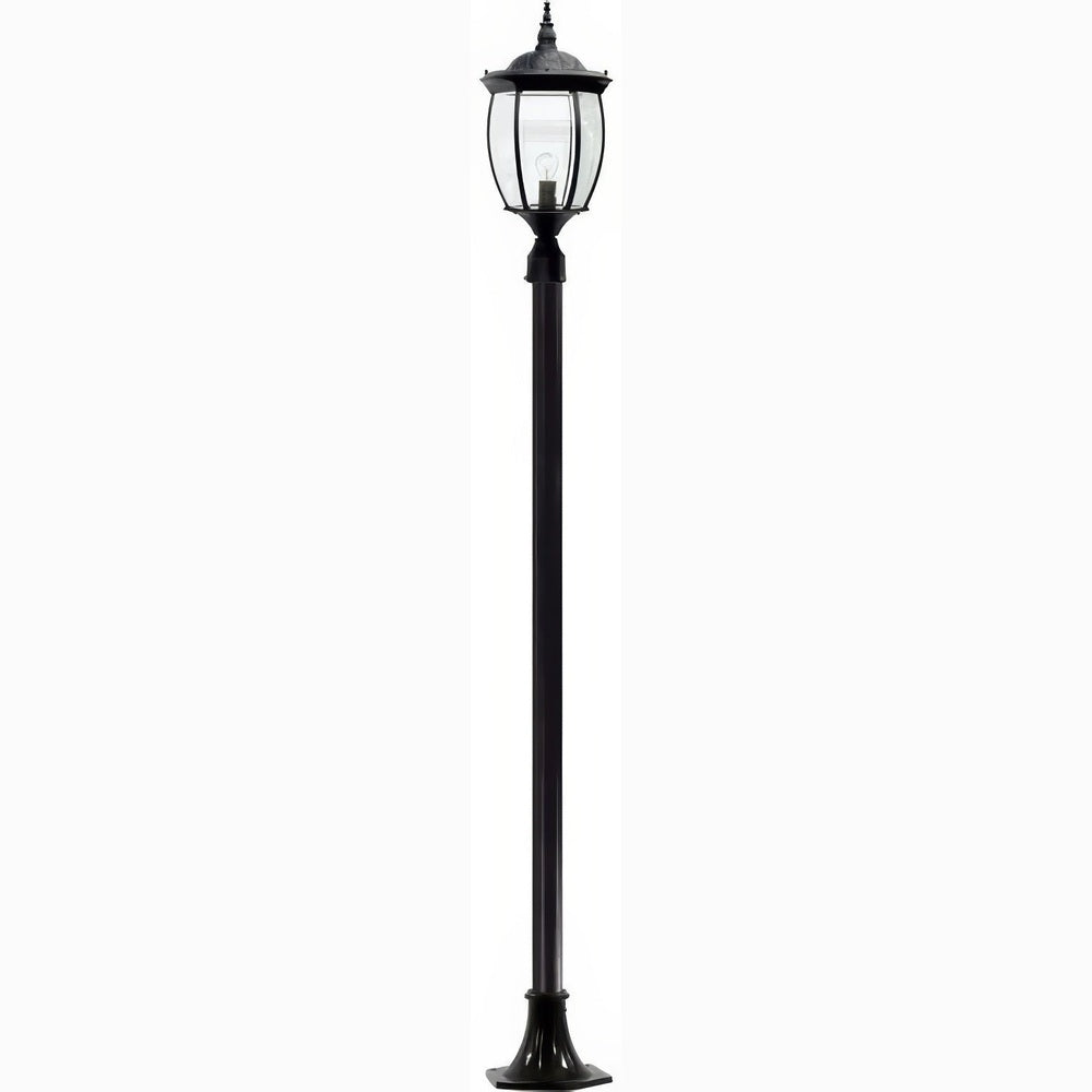 Dabmar Lighting GM1021-L6-60K-B black post light & pole