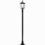 Dabmar Lighting GM1021-L6-60K-B black post light & pole