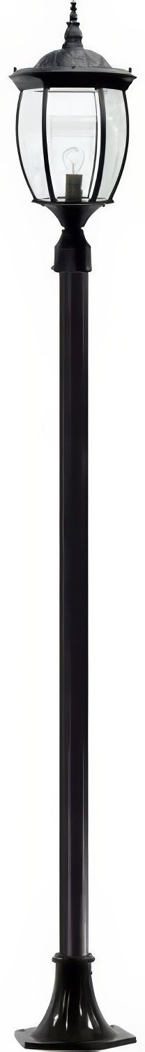 Dabmar Lighting GM1021-L6-60K-B black post light & pole