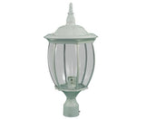 Dabmar Lighting GM1021-L6-60K-W white post light & pole