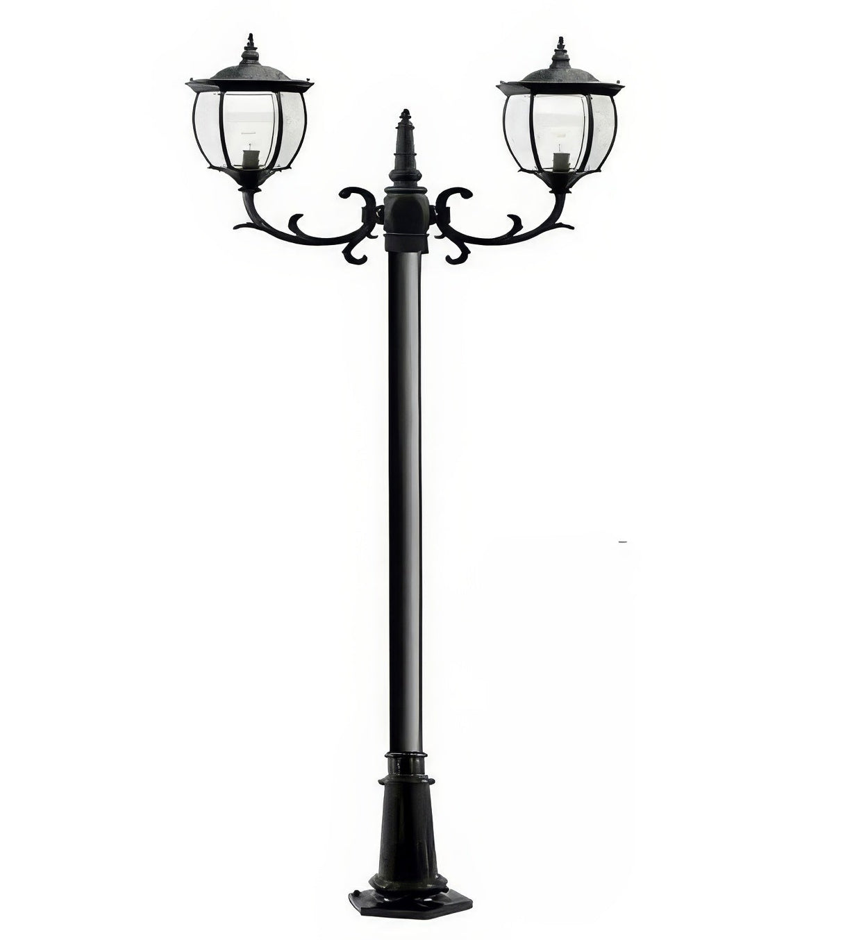 Dabmar Lighting GM1022-L12-RGBW-B black post light & pole