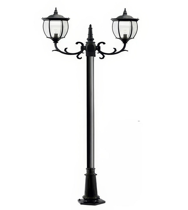 Dabmar Lighting GM1022-L12-RGBW-B black post light & pole