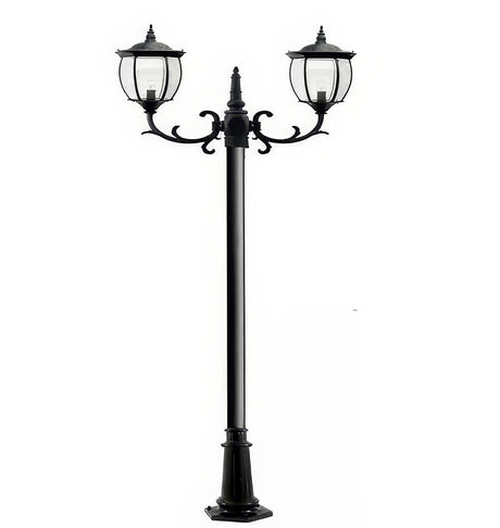 Dabmar Lighting GM1022-L36-30K-B black post light & pole