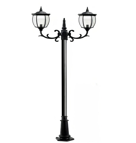 Dabmar Lighting GM1022-L36-65K-B black post light & pole