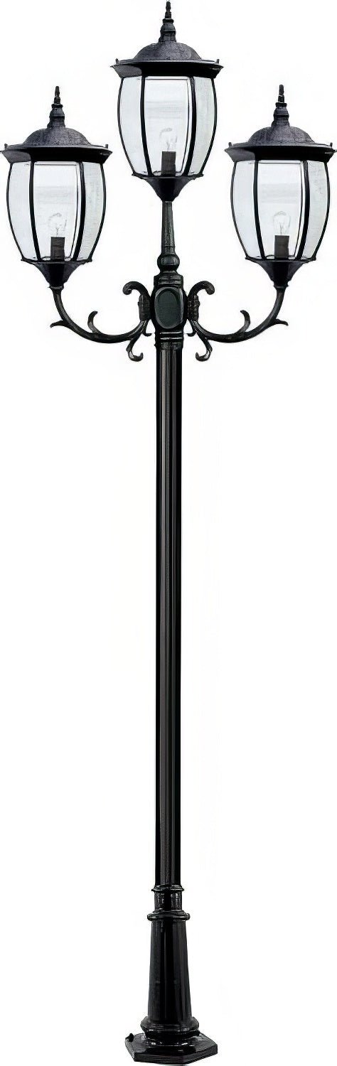 Dabmar Lighting GM1023-B black post light & pole