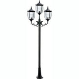 Dabmar Lighting GM1023-L18-30K-B black post light & pole