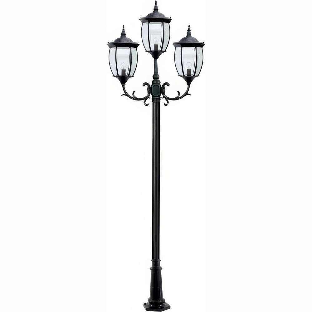 Dabmar Lighting GM1023-L18-RGBW-B black post light & pole