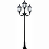 Dabmar Lighting GM1023-L18-RGBW-B black post light & pole