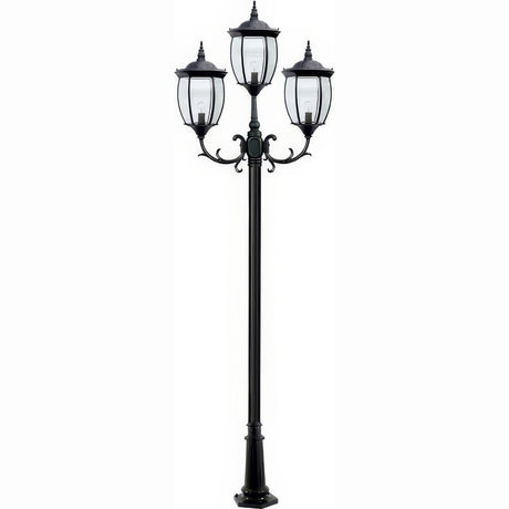 Dabmar Lighting GM1023-L54-65K-B black post light & pole