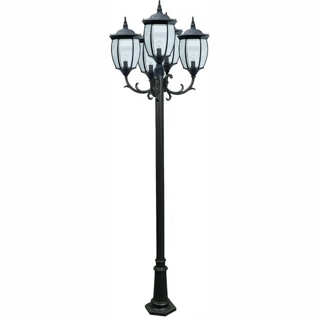 Dabmar Lighting GM1025-B black post light & pole