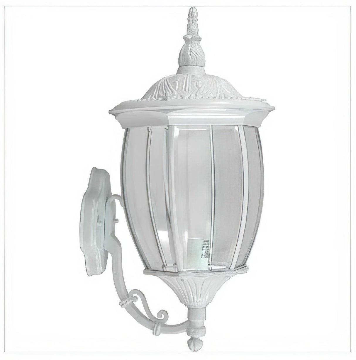 Dabmar Lighting GM105-L18-65K-W white outdoor wall light fixture