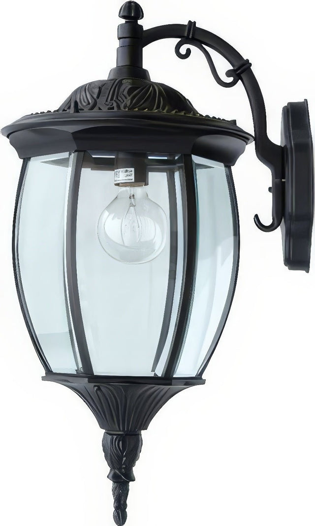 Dabmar Lighting GM106-L6-30K-B black outdoor wall light fixture