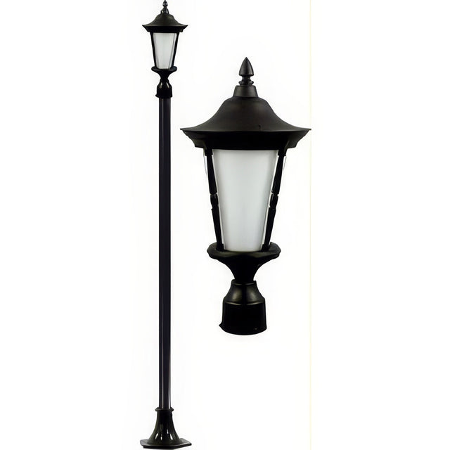 Dabmar Lighting GM1101-LED16-B black post light fixture