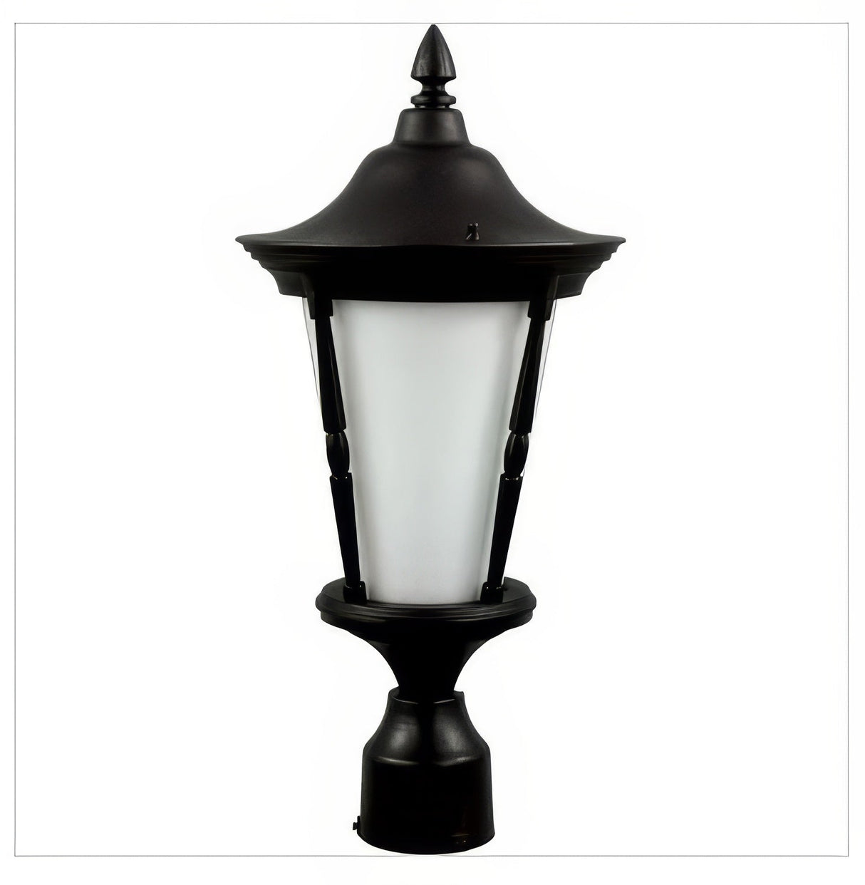 Dabmar Lighting GM112-L18-30K-B black outdoor post light fixture