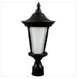 Dabmar Lighting GM112-L18-30K-B black outdoor post light fixture