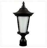 Dabmar Lighting GM112-L18-65K-B black outdoor post light fixture