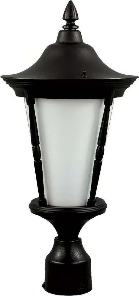 Dabmar Lighting GM112-L6-30K-B black outdoor post light fixture