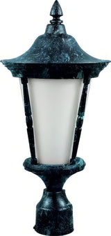 Dabmar Lighting GM112-L6-60K-VG verde green outdoor post light fixture