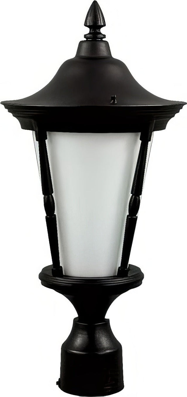 Dabmar Lighting GM112-L9-27K-B black outdoor post light fixture
