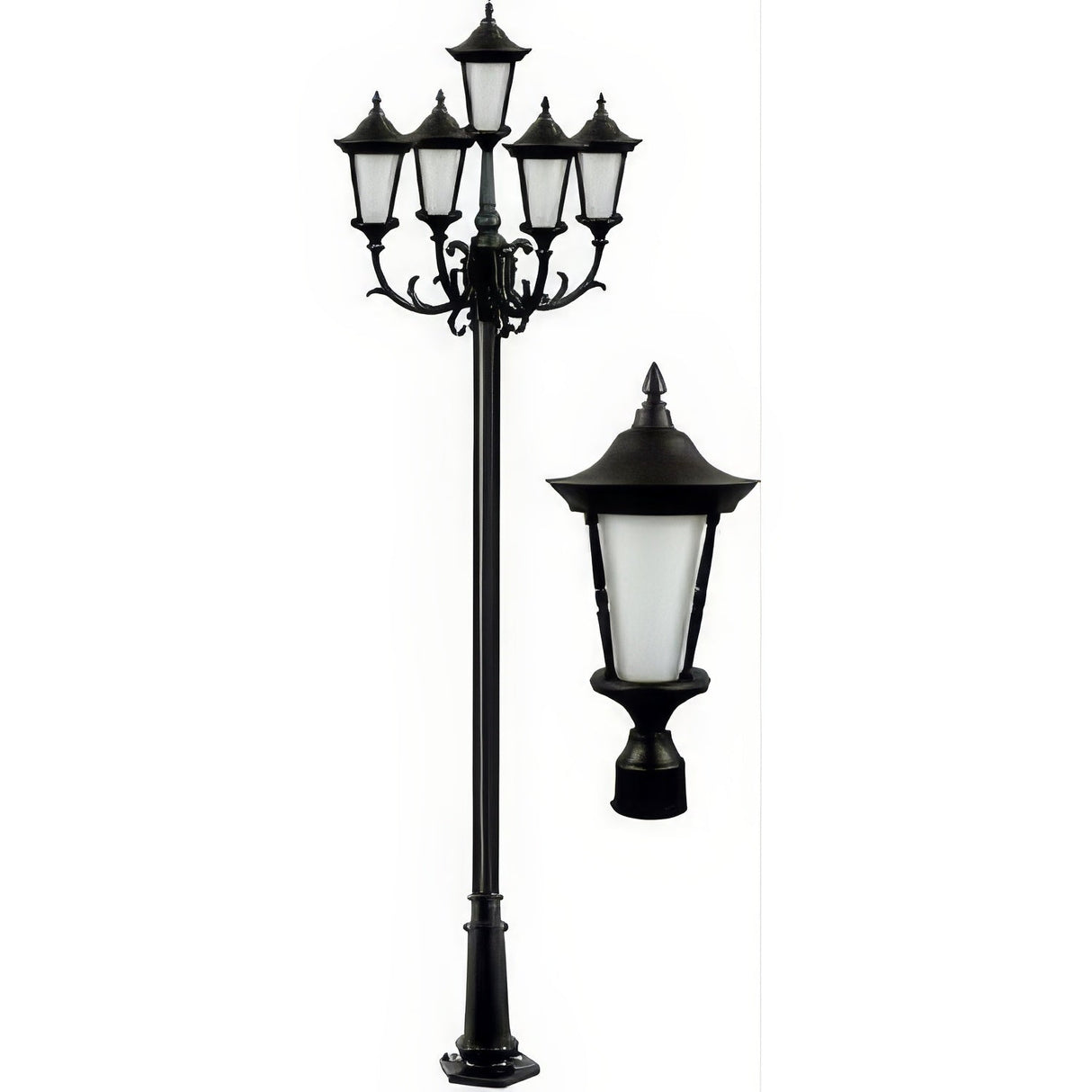 Dabmar Lighting GM1121-B black post fixture