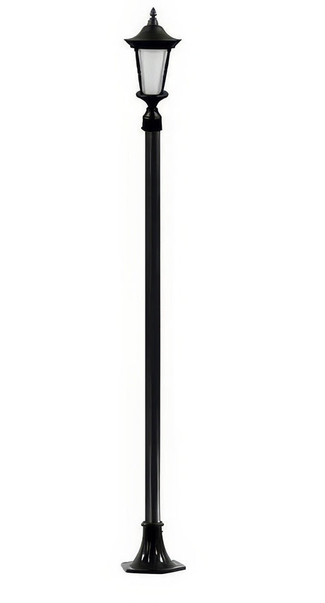 Dabmar Lighting GM1121-L18-30K-B black post light & pole