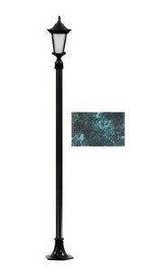 Dabmar Lighting GM1121-L18-30K-VG verde green post light & pole