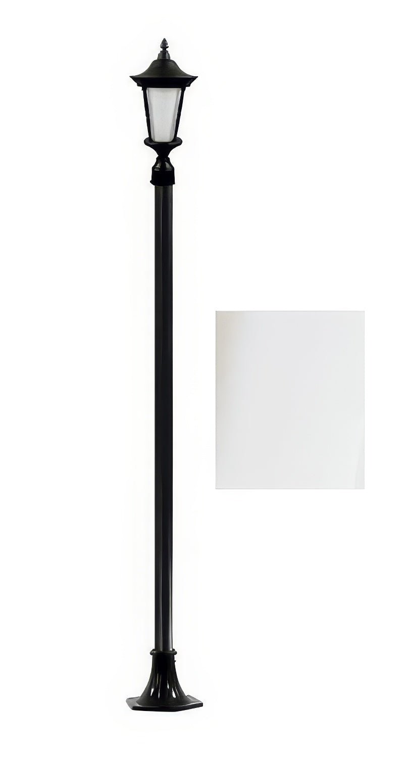 Dabmar Lighting GM1121-L9-40K-W white post light & pole