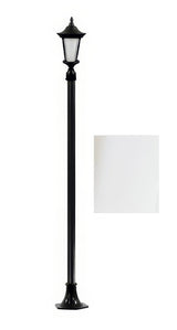 Dabmar Lighting GM1121-L9-40K-W white post light & pole