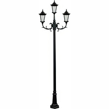 Dabmar Lighting GM1123-L18-RGBW-B black post light & pole
