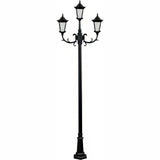 Dabmar Lighting GM1123-L27-40K-B black post light & pole
